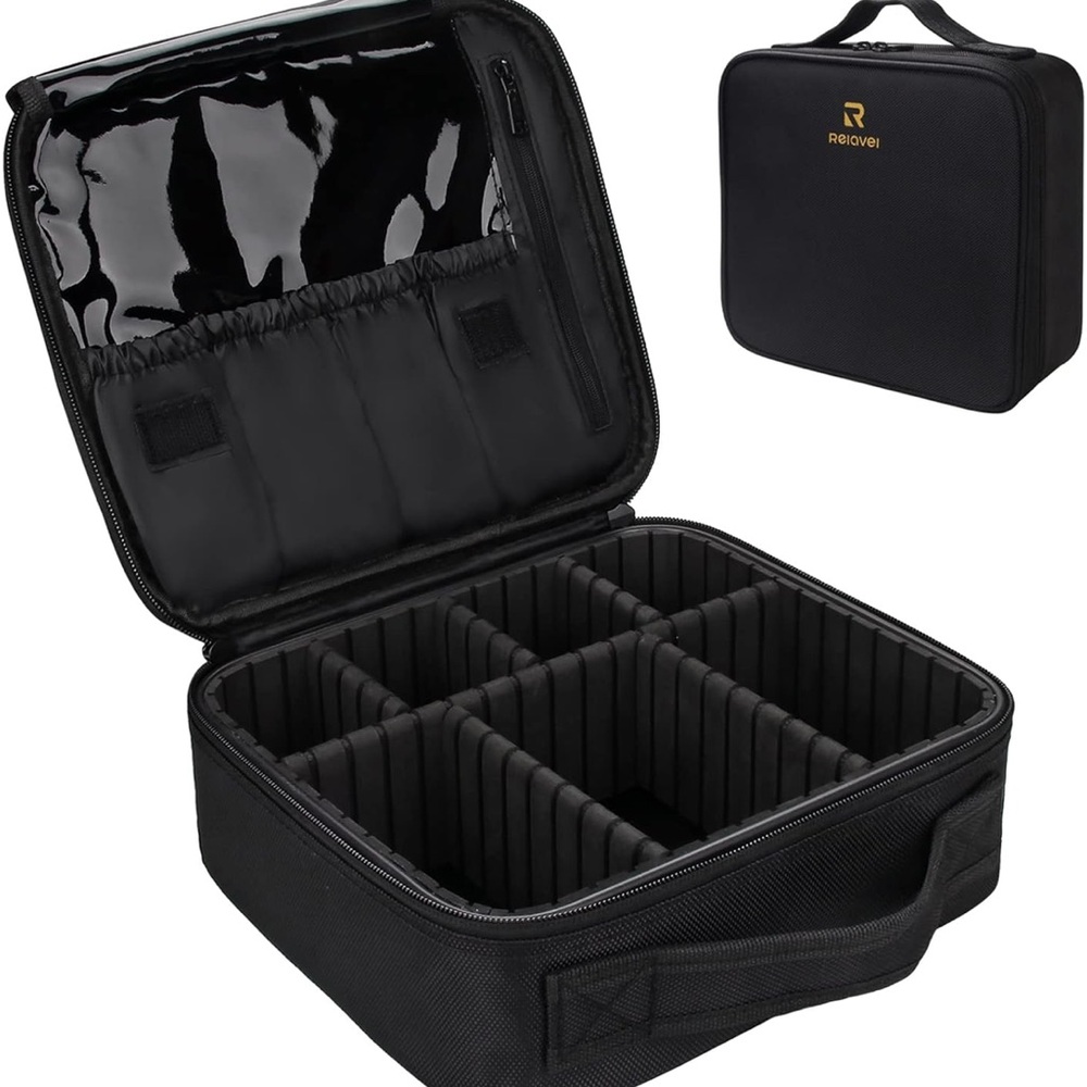 Black Toiletry Bag for Women